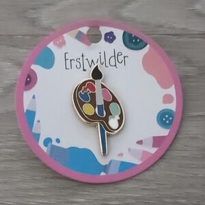 Erstwilder Colorful Artist Palette Paintbrush Pin